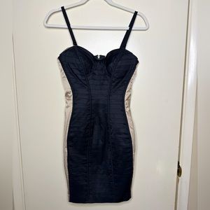 2000s Bebe Black Cocktail Dress